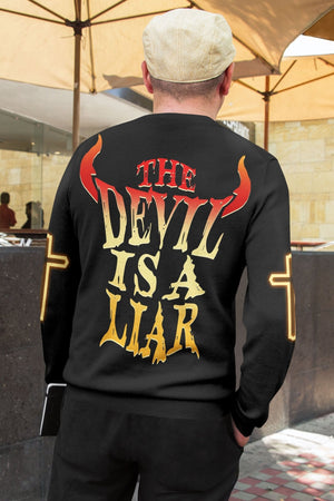 The Devil Is A Liar All Over Print Sweater