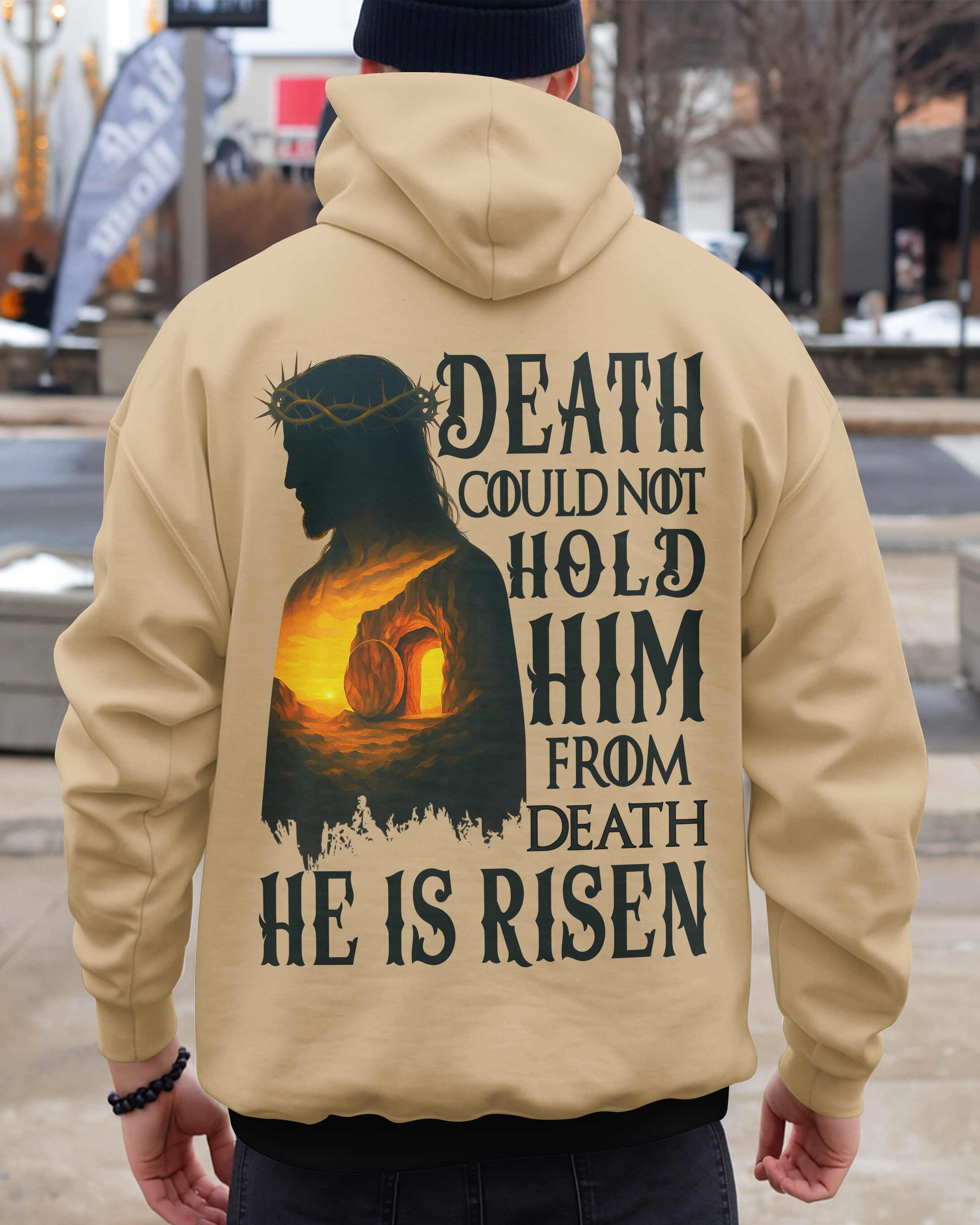 Death Could Not Hold Him From Death He Is Risen Shirt