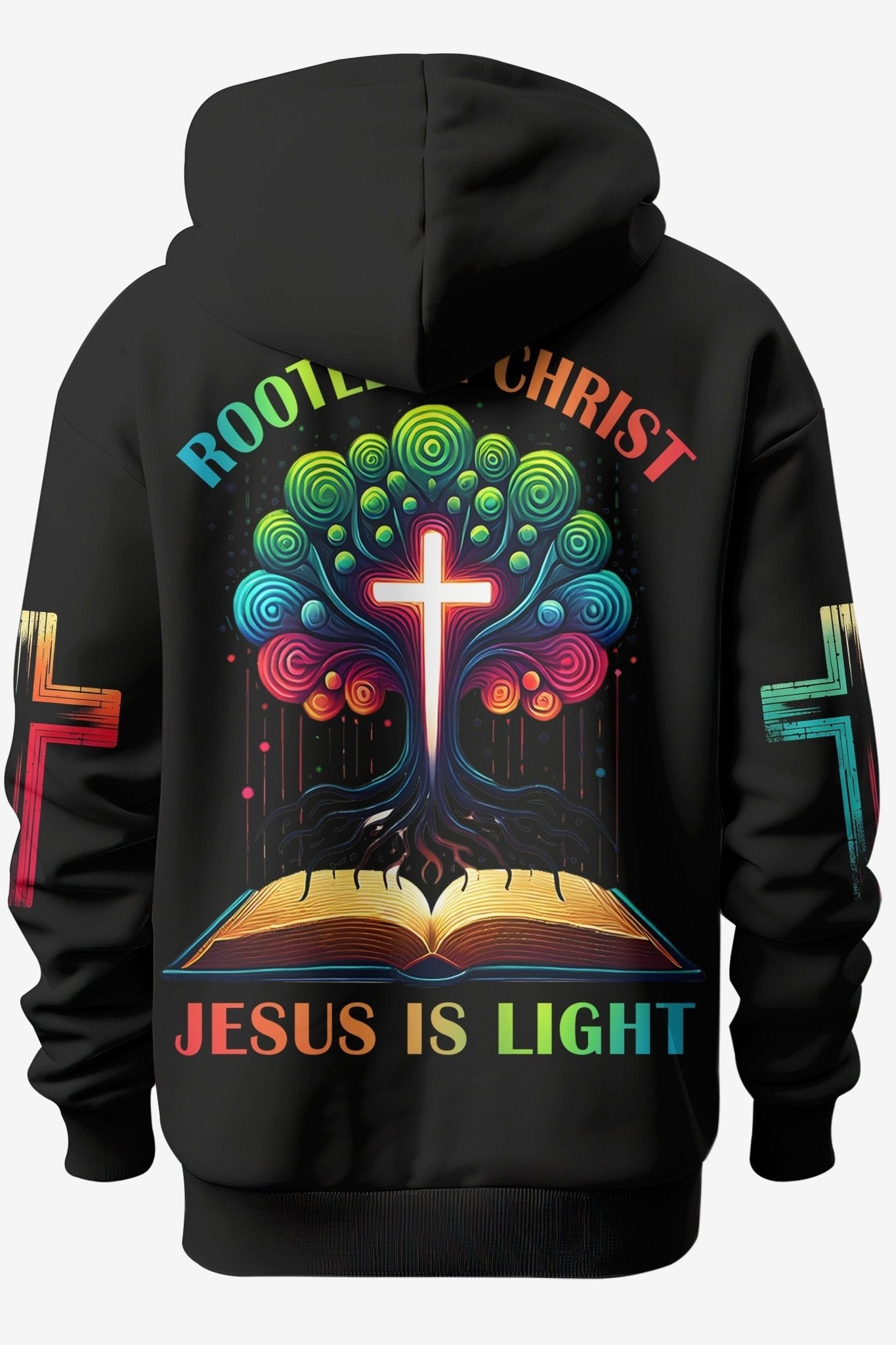 Rooted In Christ Jesus Is Light All Over Print Hoodie