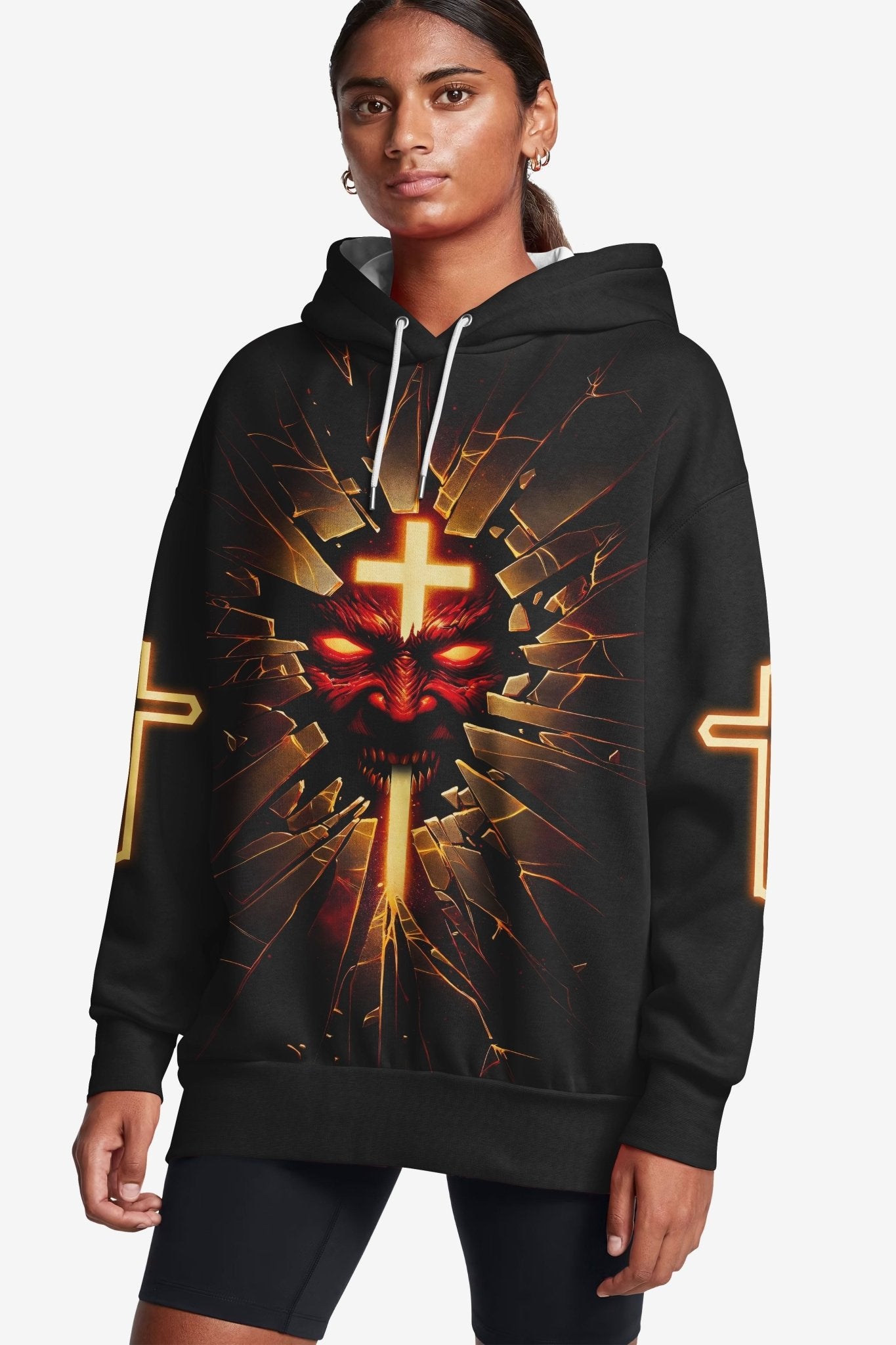 The Devil Is A Liar All Over Print Hoodie