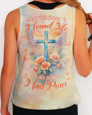 At the Cross I found Life In His wings I find Peace Shirt