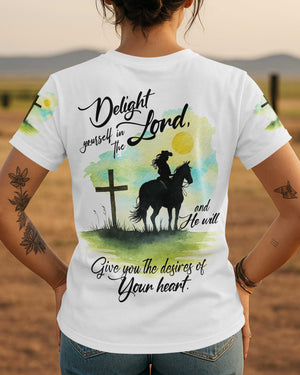 Delight Yourself In The Lord All Over Print T-Shirt