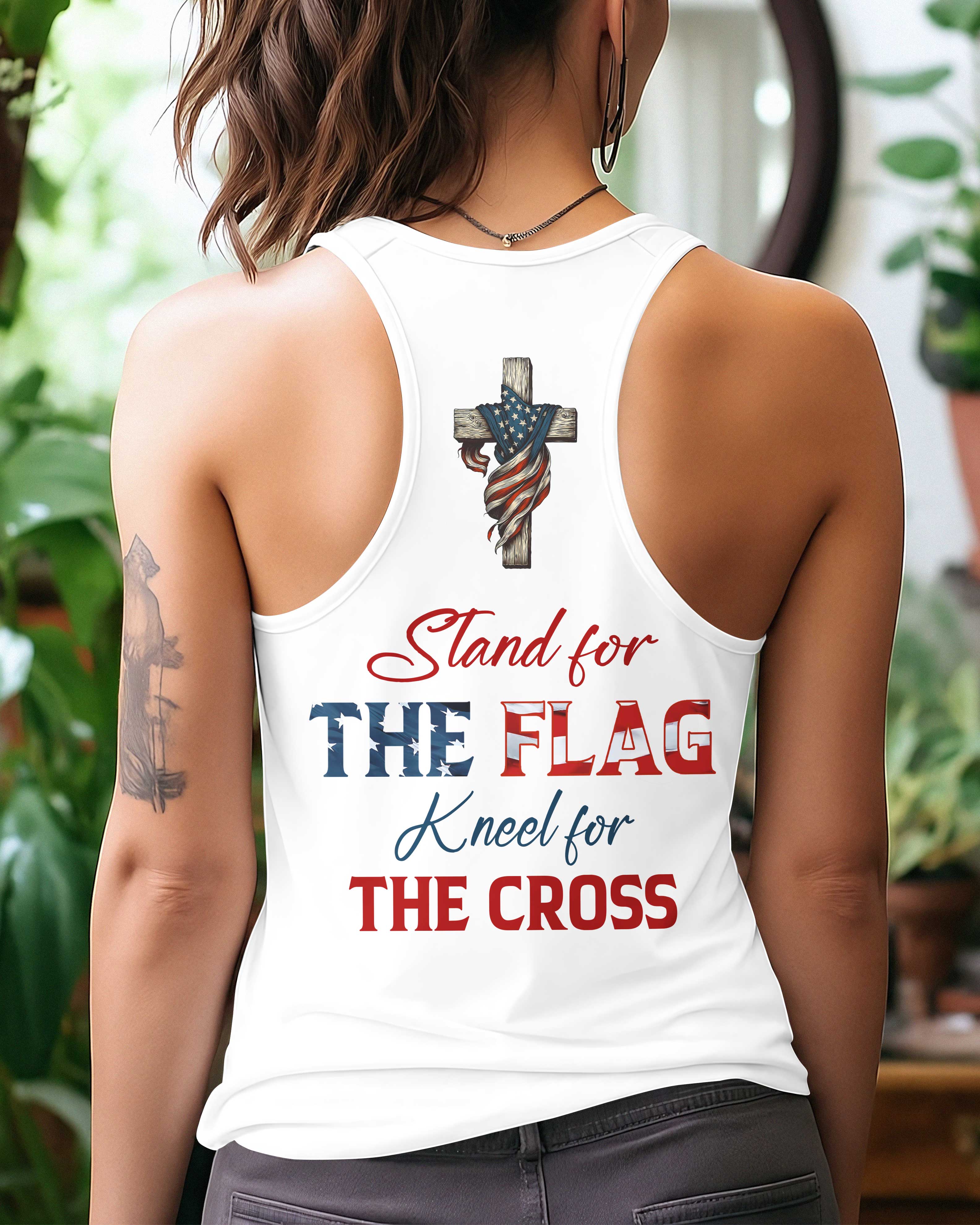 Stand For The Flag All Over Print Summer Tank Top