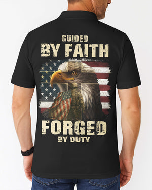 Guided By Faith Forged By Duty All Over Print Polo