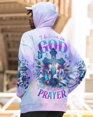 God And The Power Of Prayer All Over Print Zip Hoodie