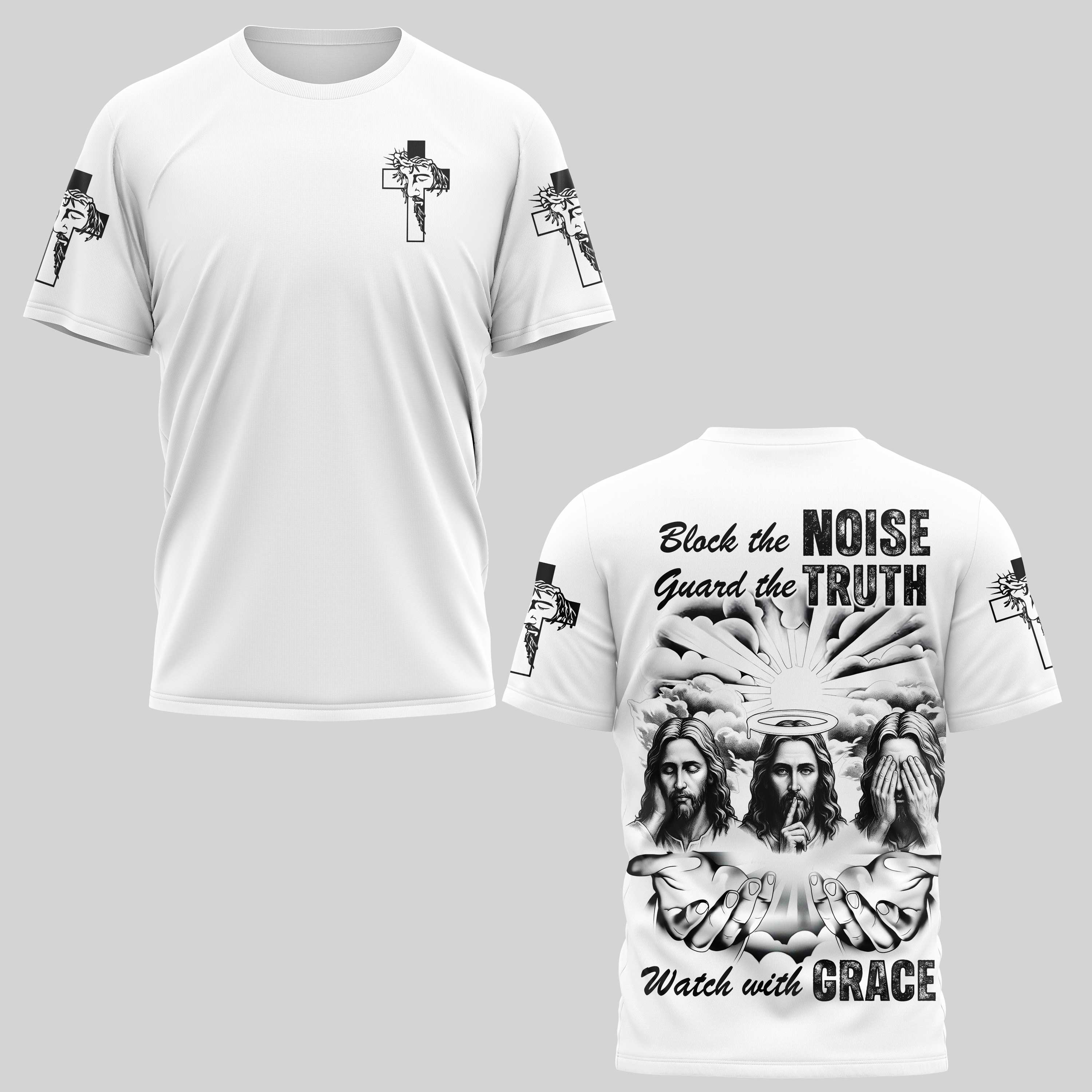 Block The Noise Guard The Truth Watch With Grace Shirt