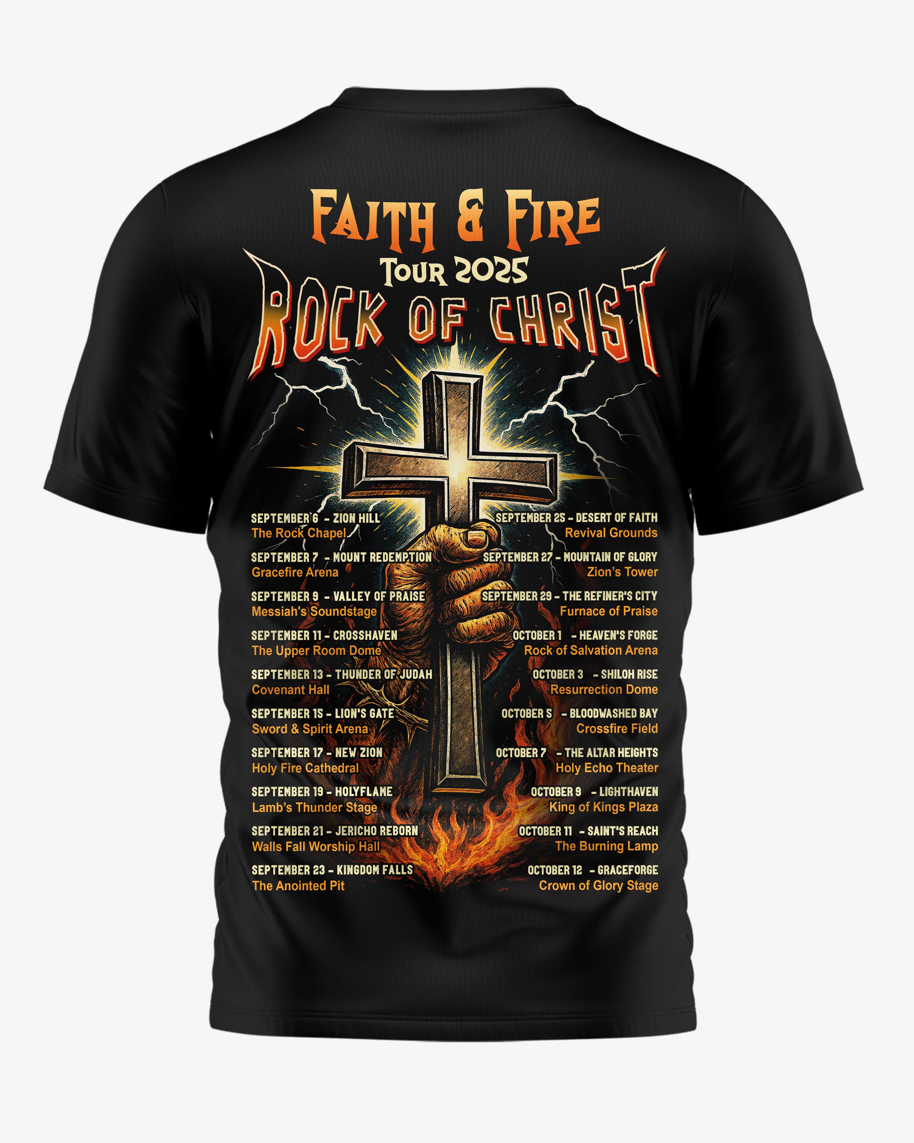 Faith And Fire Tour 2025 Shirt
