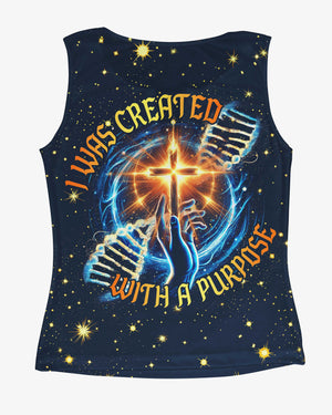 I Was Created With A Purpose All Over Print V-neck Tank Top