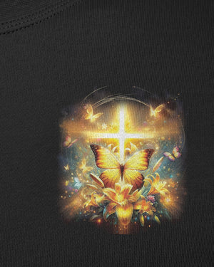 God Steps In Miracles Happen All Over Print Sweater