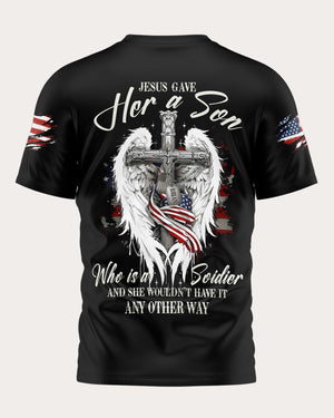 Jesus Gave Her A Son All Over Print T-Shirt