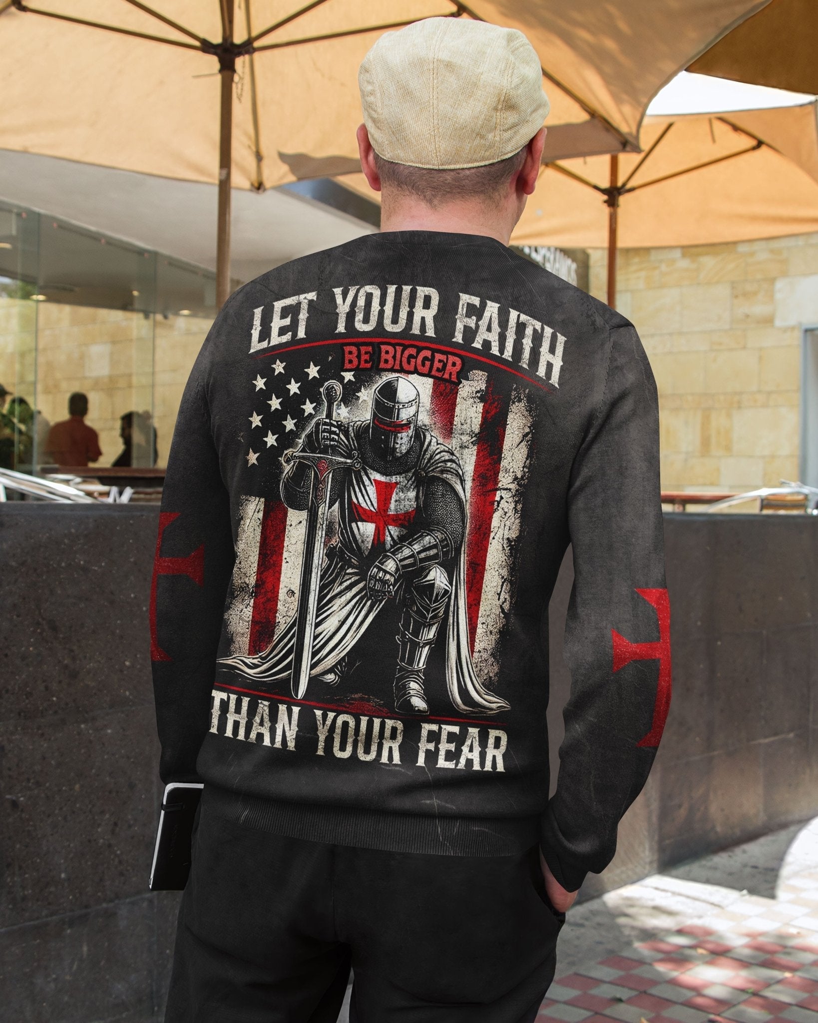 Let Your Faith Be Bigger Than Your Fear All Over Print Sweater