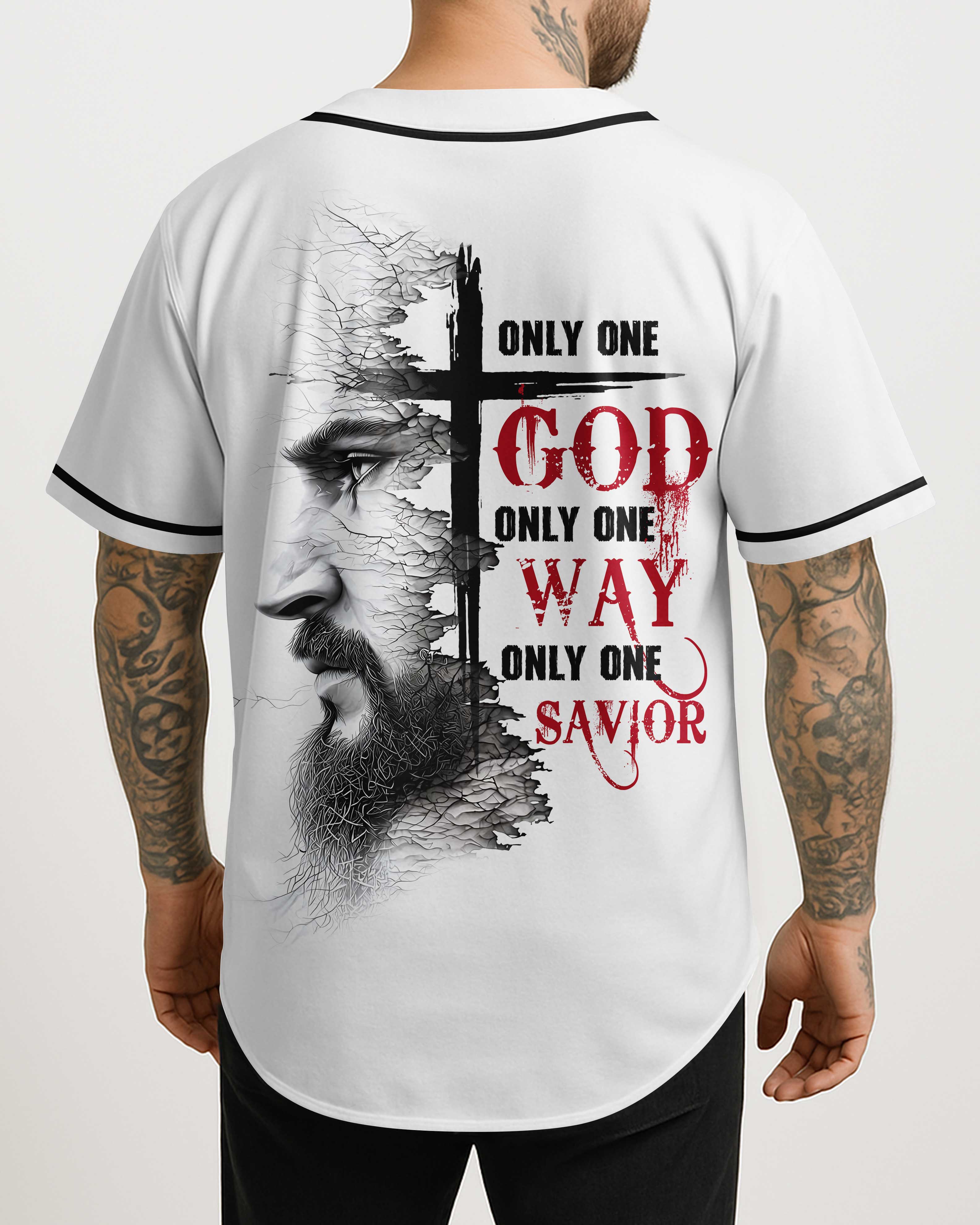 Only One God  All Over Print Jersey