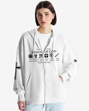 My Soul Is Protected By The Armor Of God All Over Print Zip Hoodie