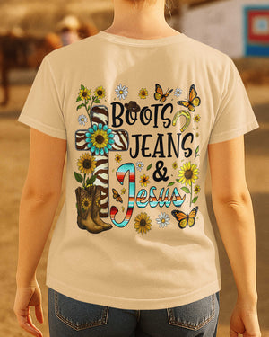 Boots Jeans & Jesus T-Shirt