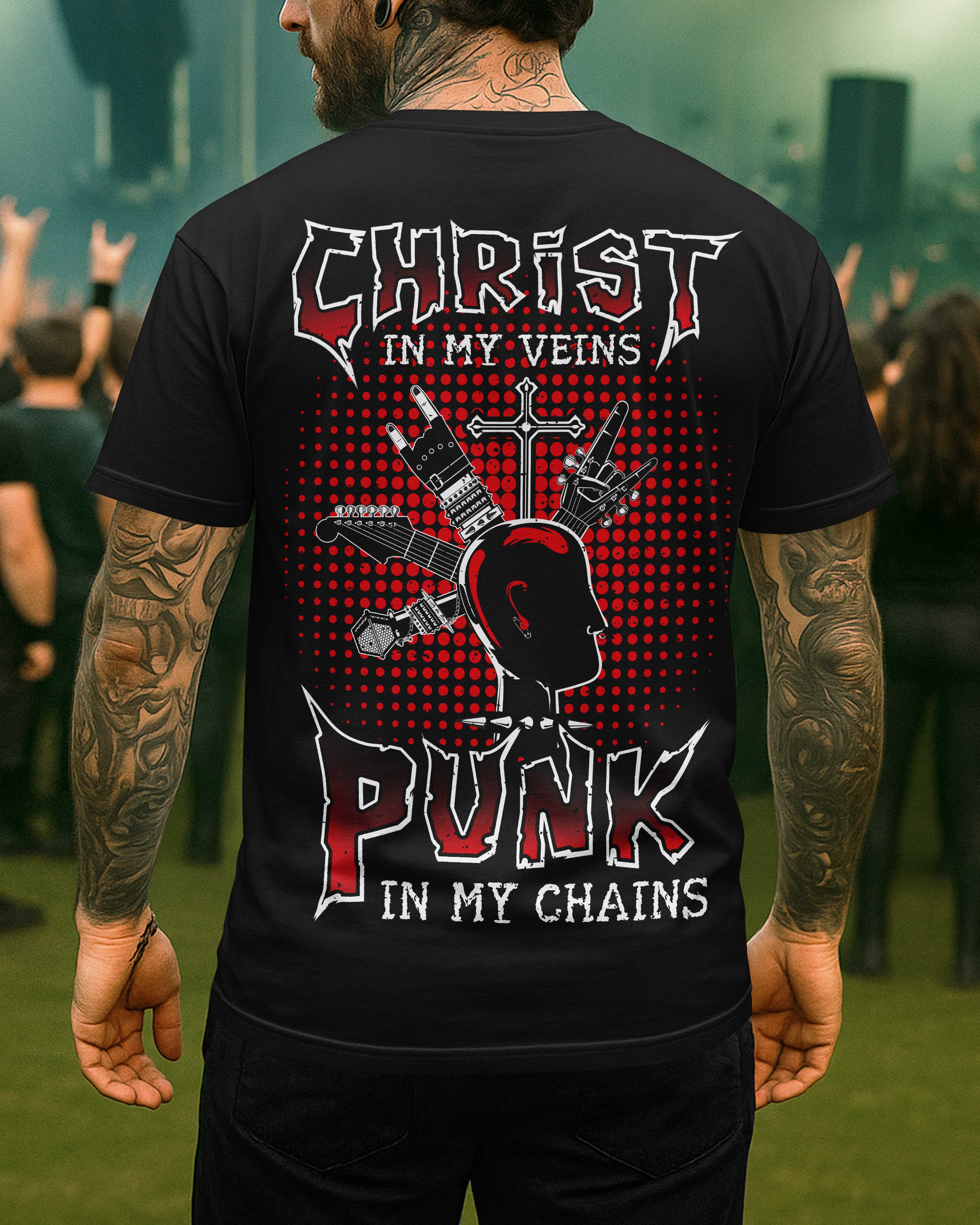 Christ In My Veins Punk In My Chains Shirt