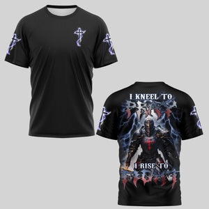 I Kneel To Pray I Rise To Fight Shirt