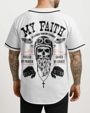 My Faith Is Louder Than My Exhaust All Over Print Jersey