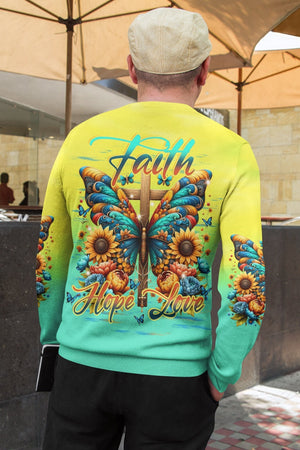 Faith Hope Love All Over Print Sweater