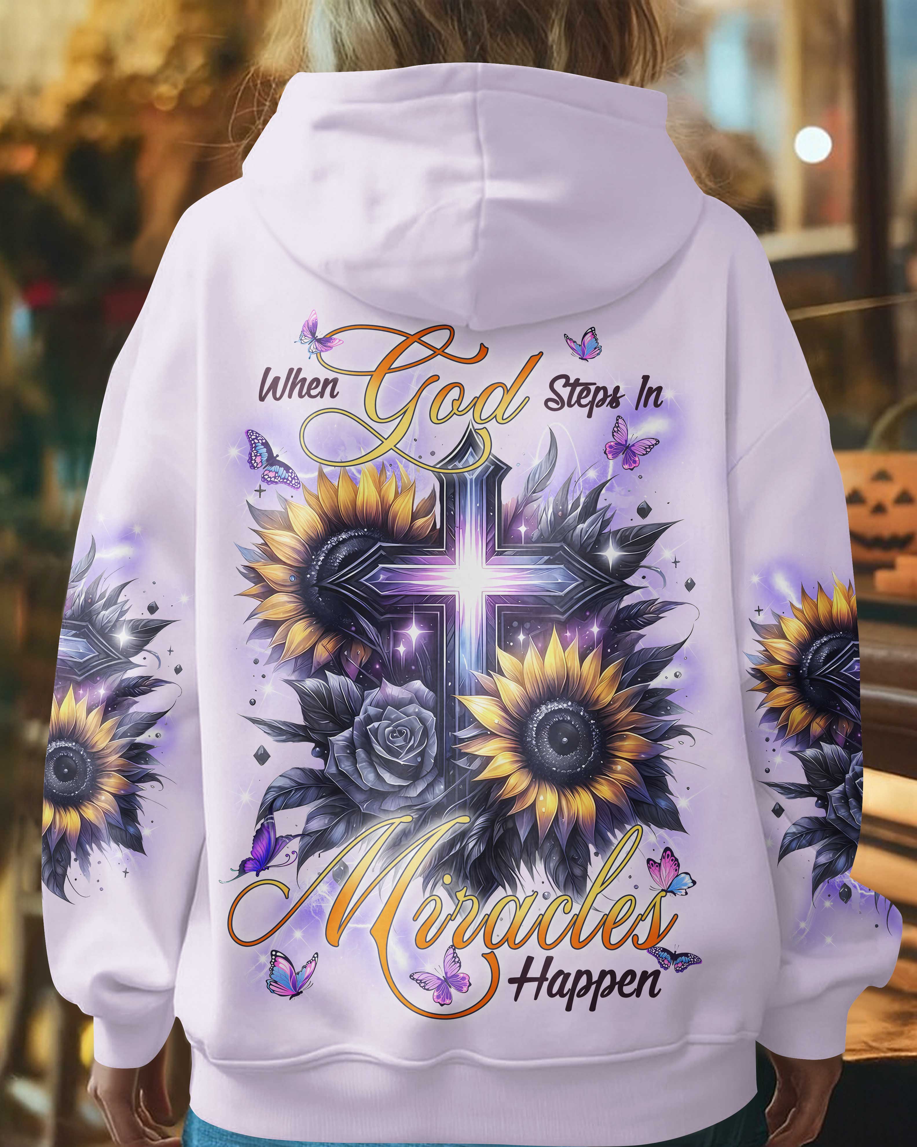 When God Steps In Miracles Happen Shirts