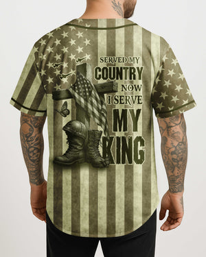 Served My Country Now I Serve My King Jersey