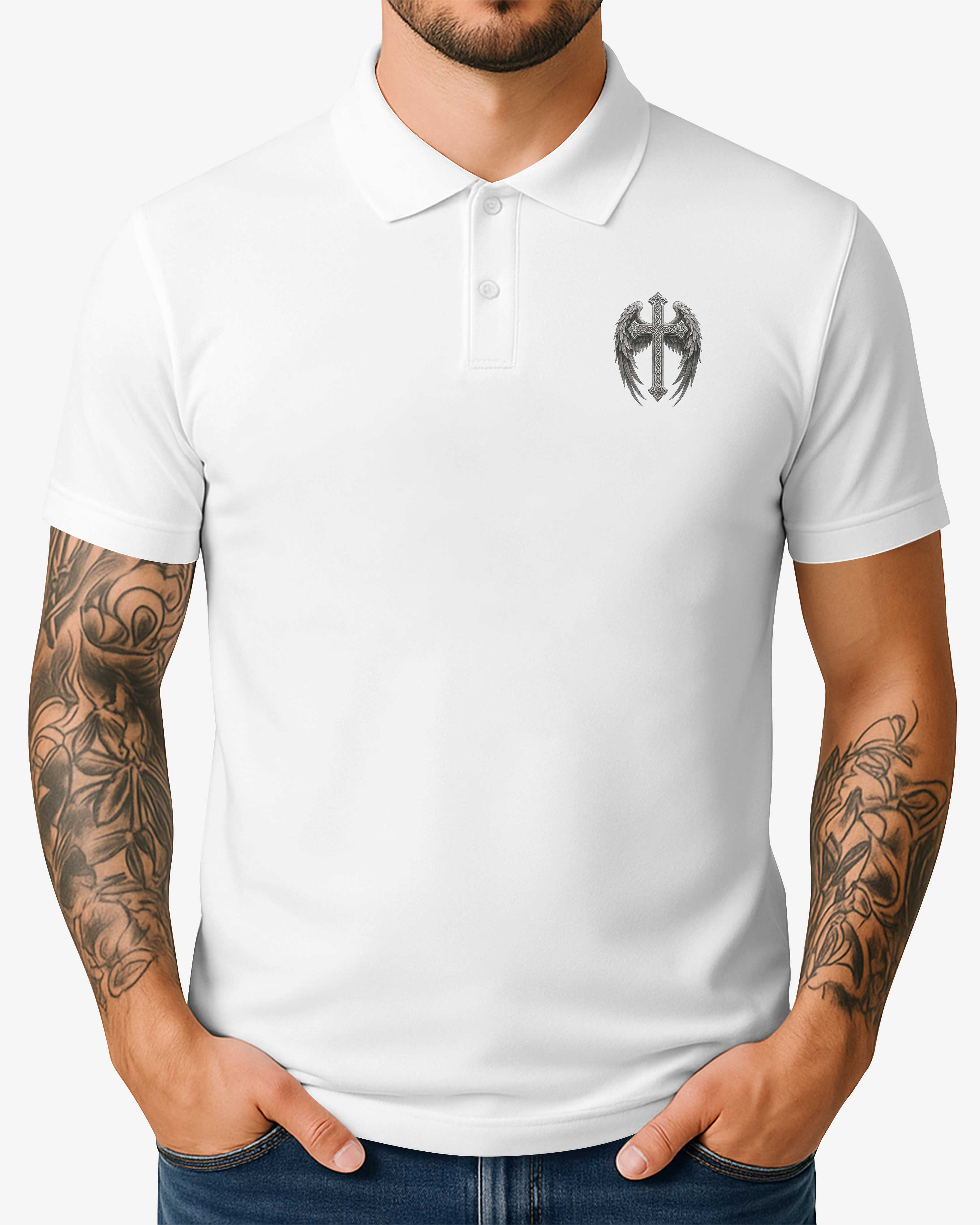 If You Bring Up My Past You Should Know That Jesus Dropped The Charges All Over Print Polo