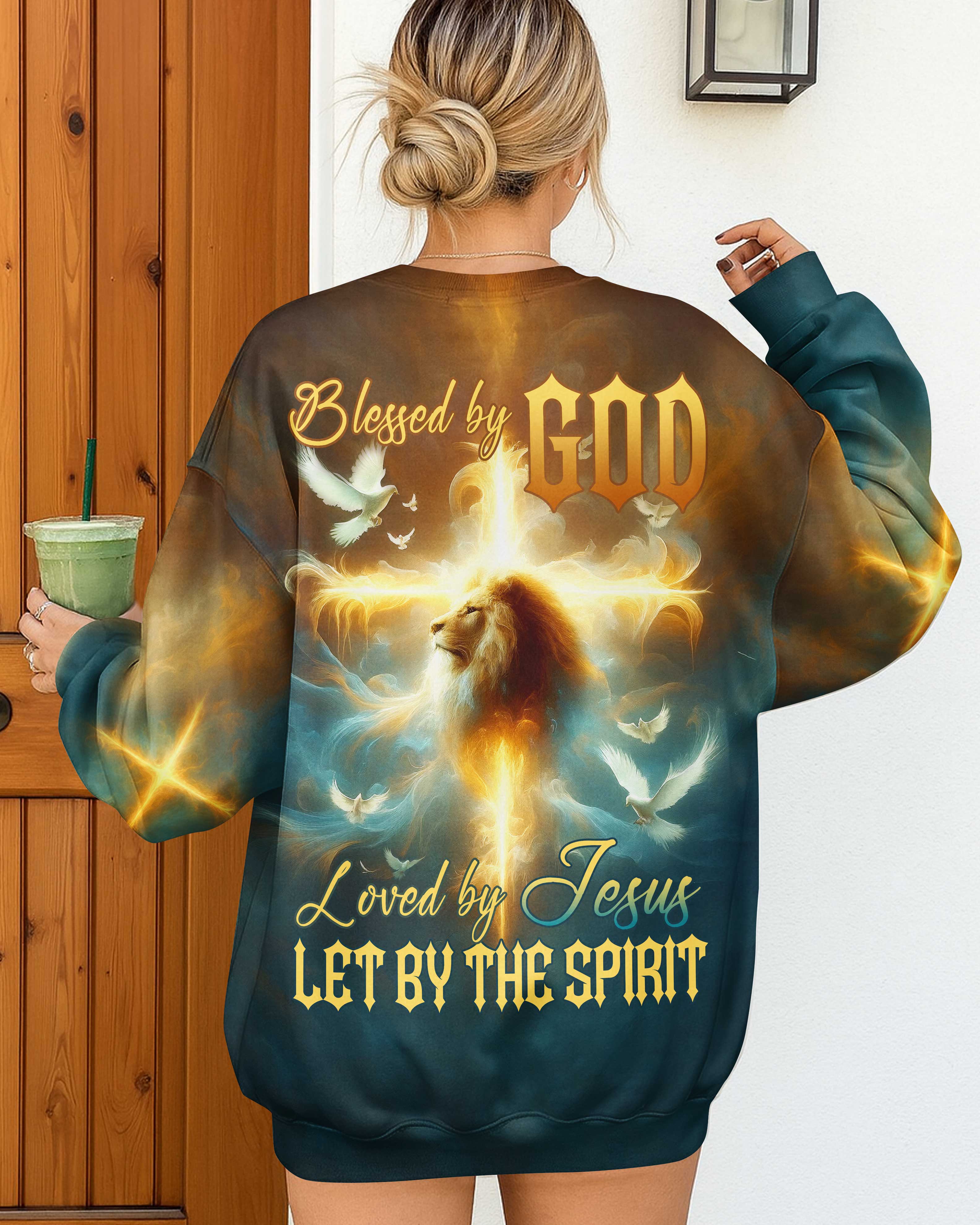 Blessed By God Loved By Jesus Let By The Spirit Shirt