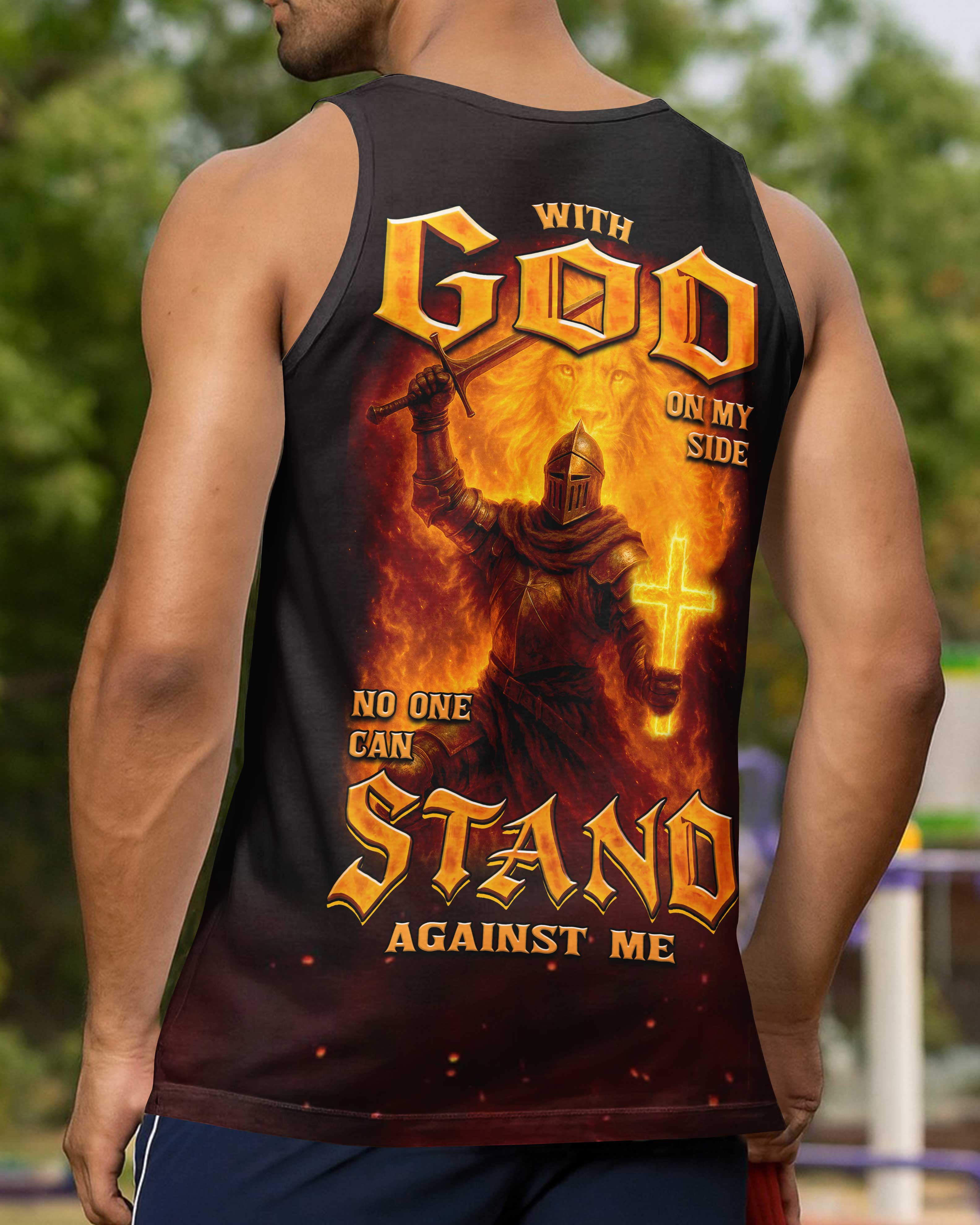 With God On My Side No One Can Stand Against Me Hoodie