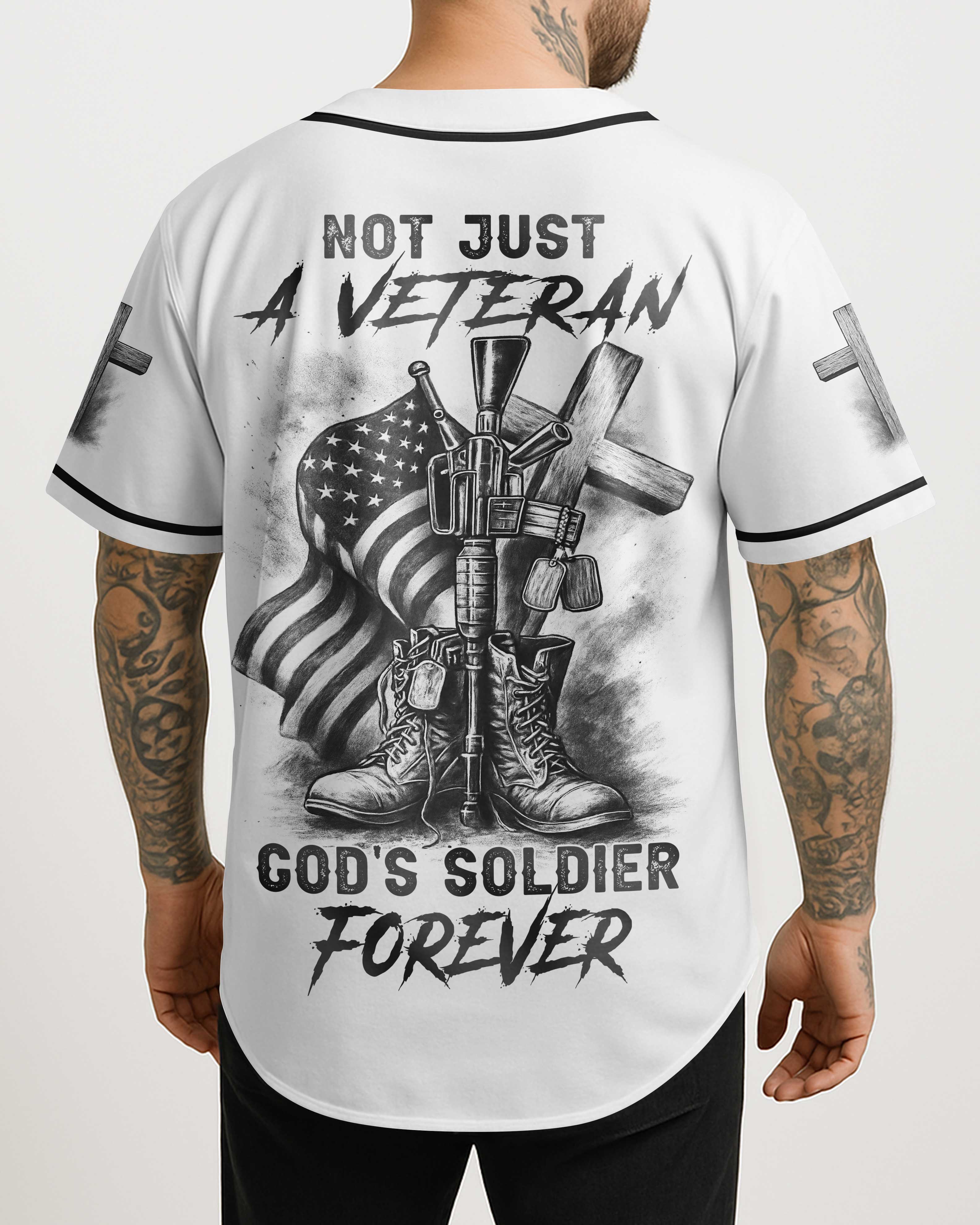 Not Just A Veteran All Over Print Jersey