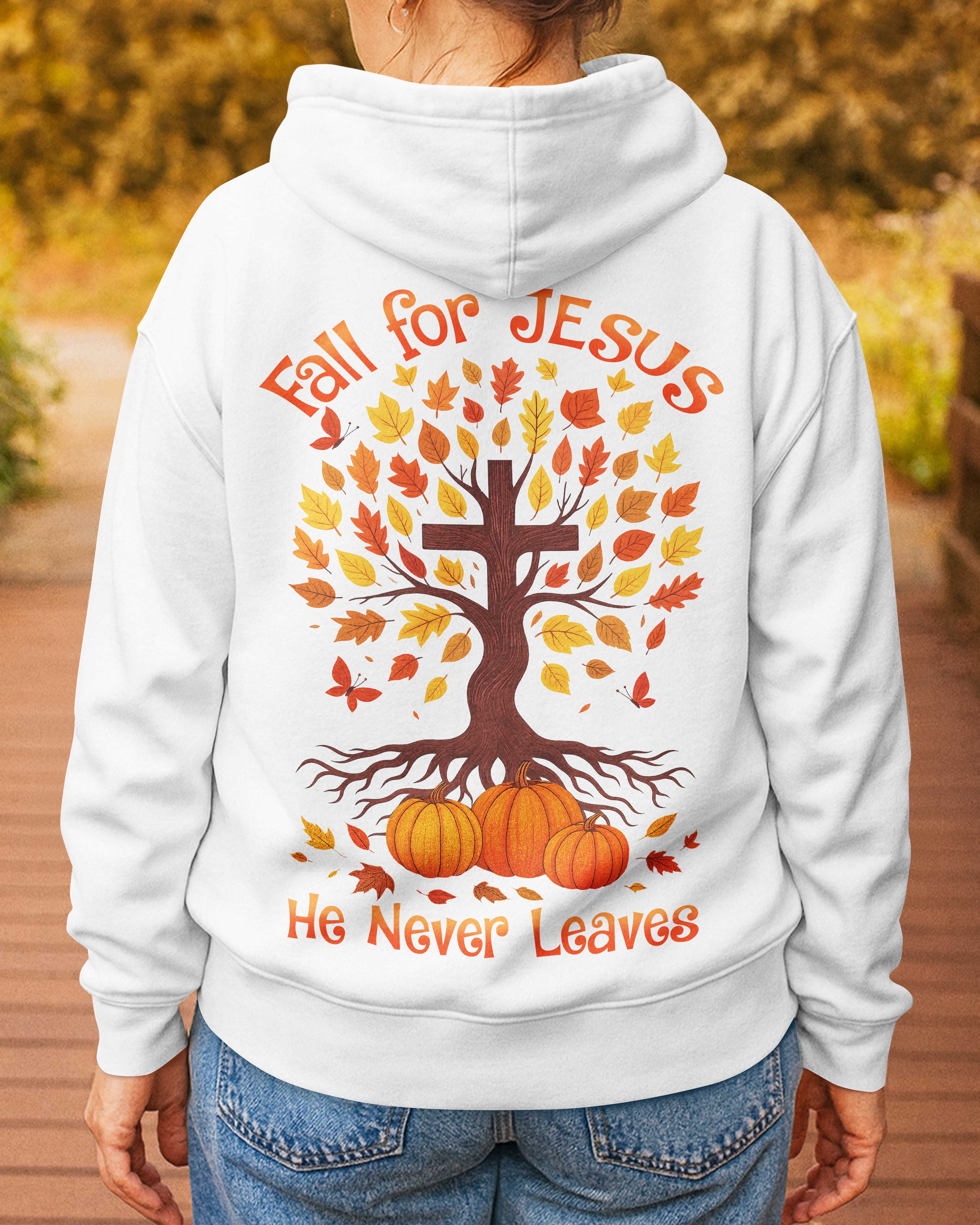 Fall For Jesus Zip Hoodie