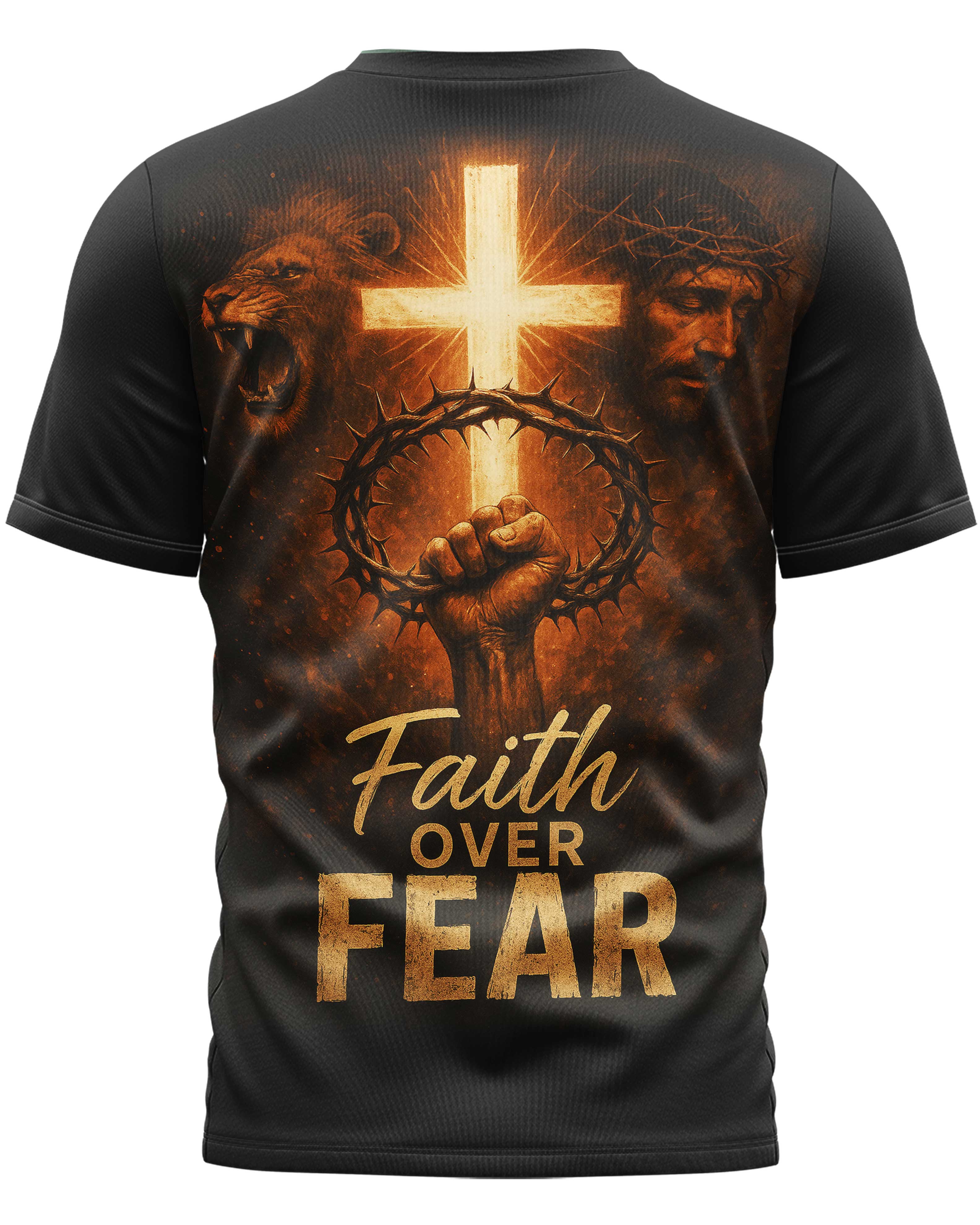 Faith Over Fear All Over Print T-Shirt