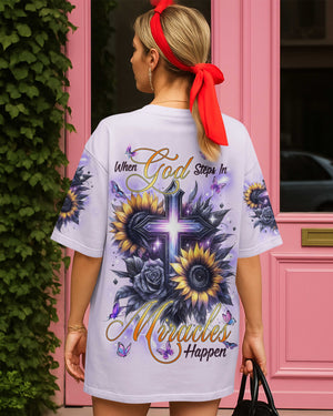 When God Steps In Miracles Happen Shirts