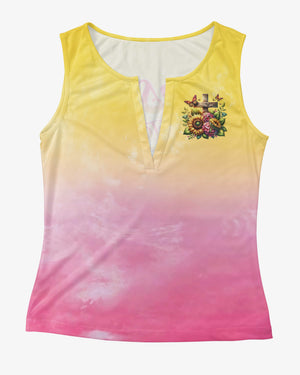 Jesus Take The Wheel All Over Print V-neck Tank Top