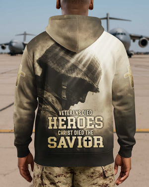 Veterans Died Heroes Christ Died The Savior Shirt