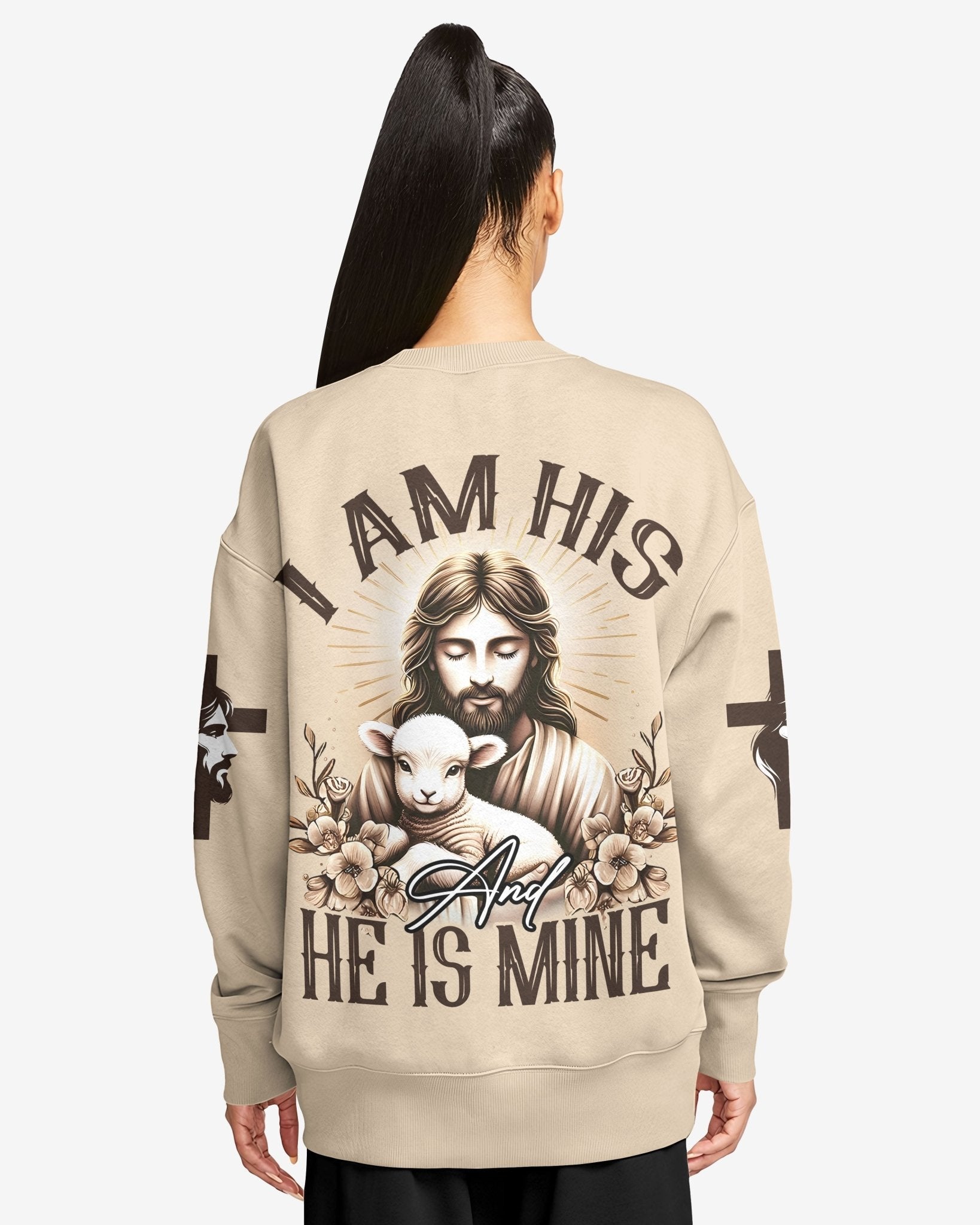 I Am His And He Is Mine All Over Print Sweater