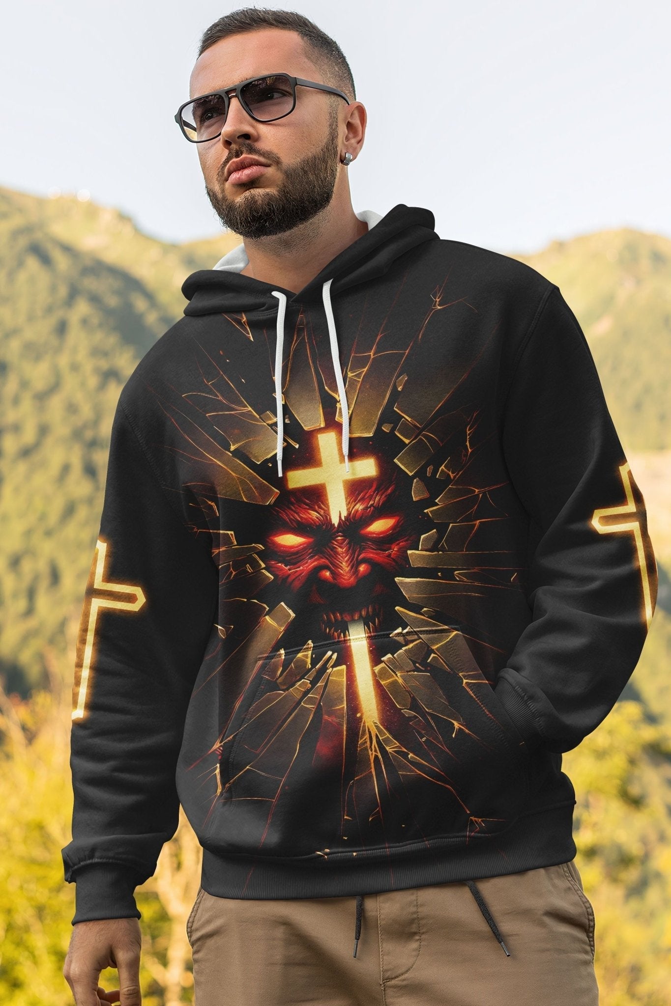 The Devil Is A Liar All Over Print Hoodie