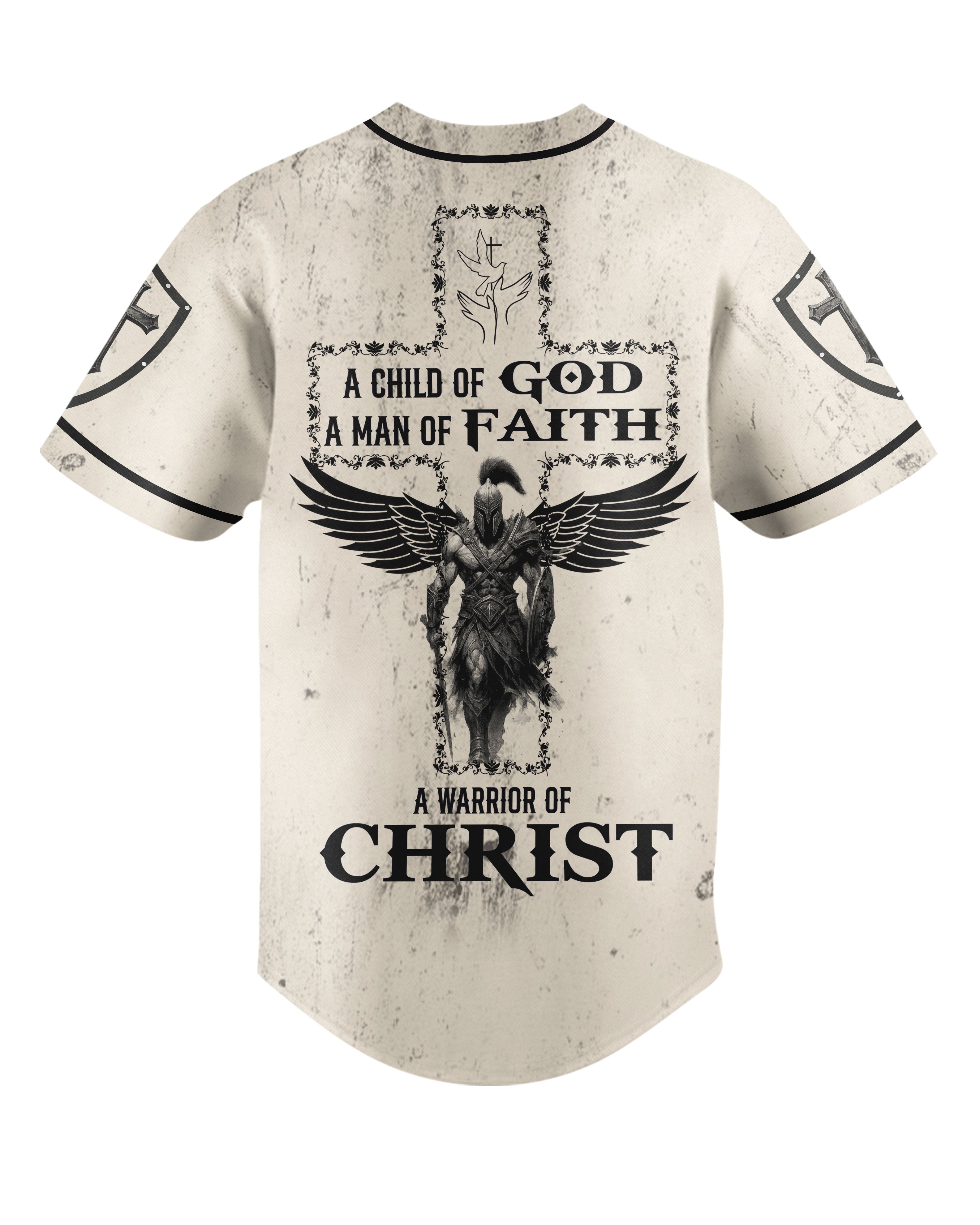 A Child Of God A Man Of Faith A Warrior Of Christ Shirt