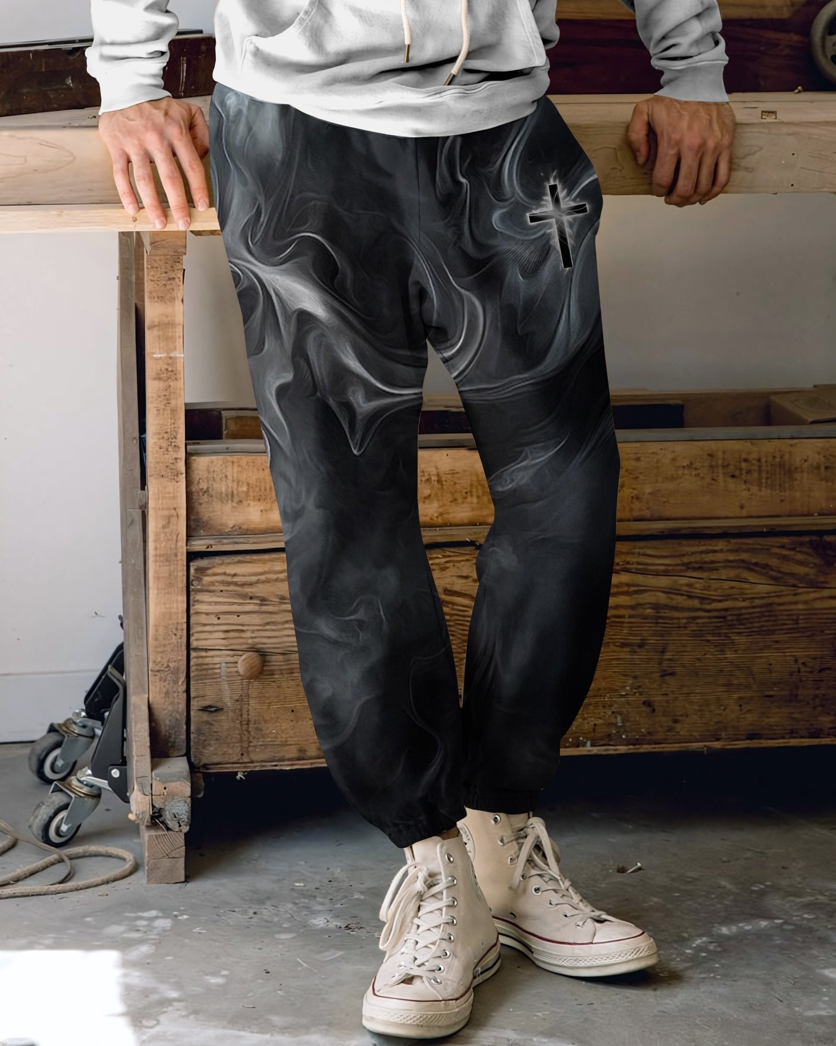 A Child Of God A Man Of Faith All Over Print Jogger Pants