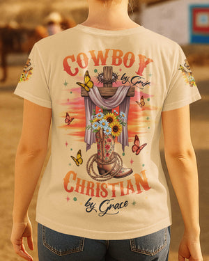 Cowboy By Grit Christian By Grace T-Shirt