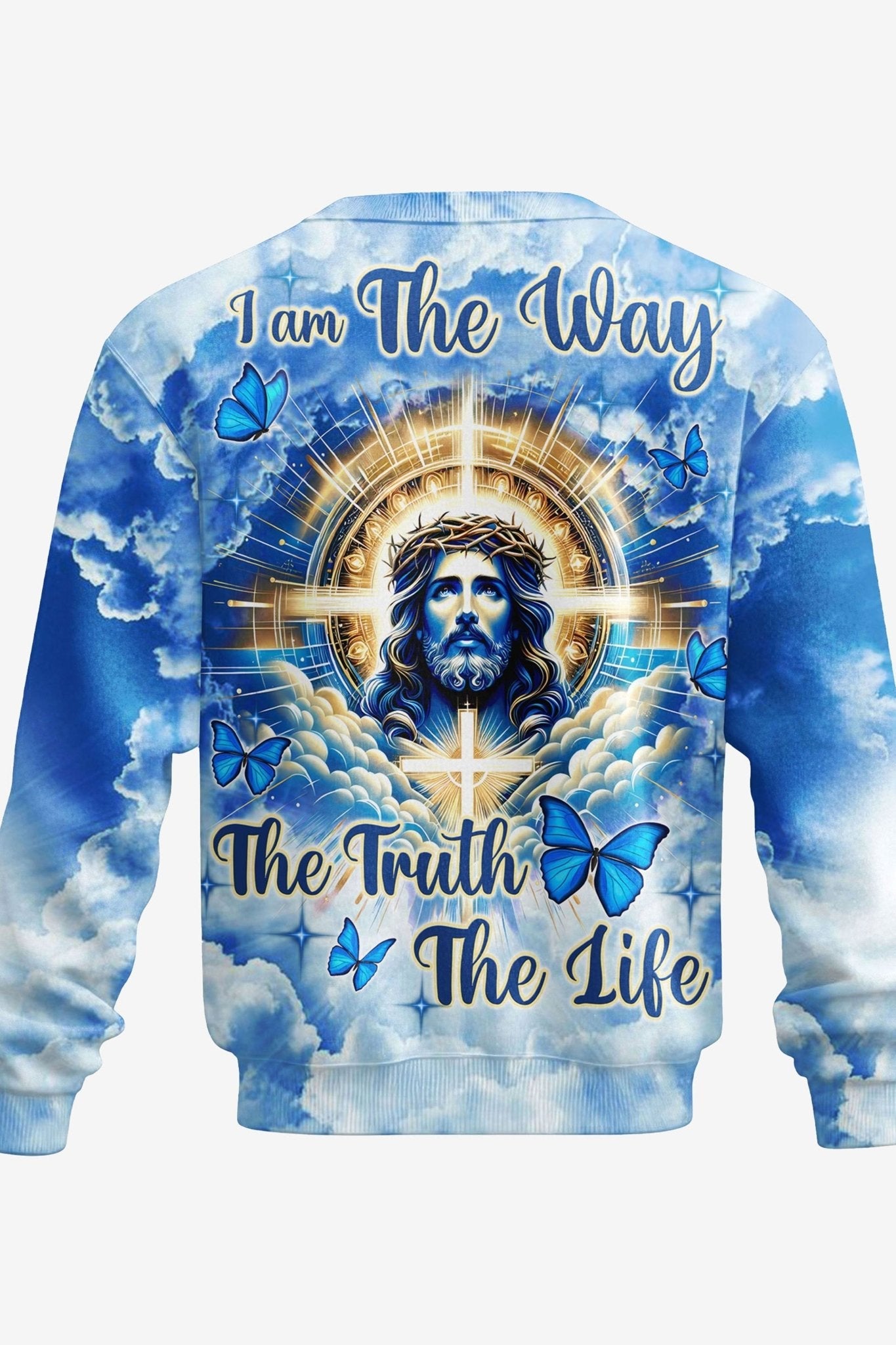 I Am The Way The Truth The Life All Over Print Sweater