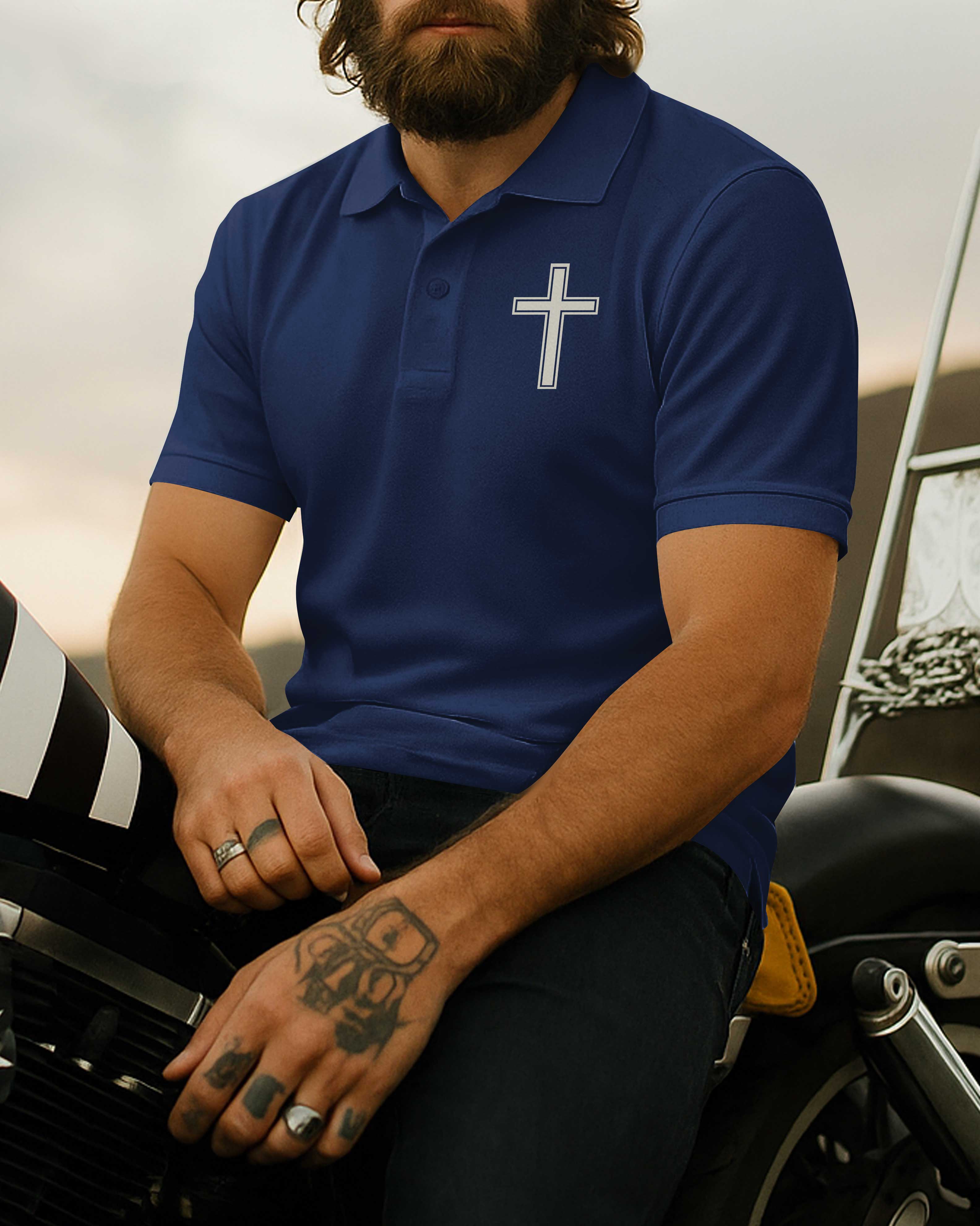 My Faith Is Louder Than My Exhaust All Over Print Polo