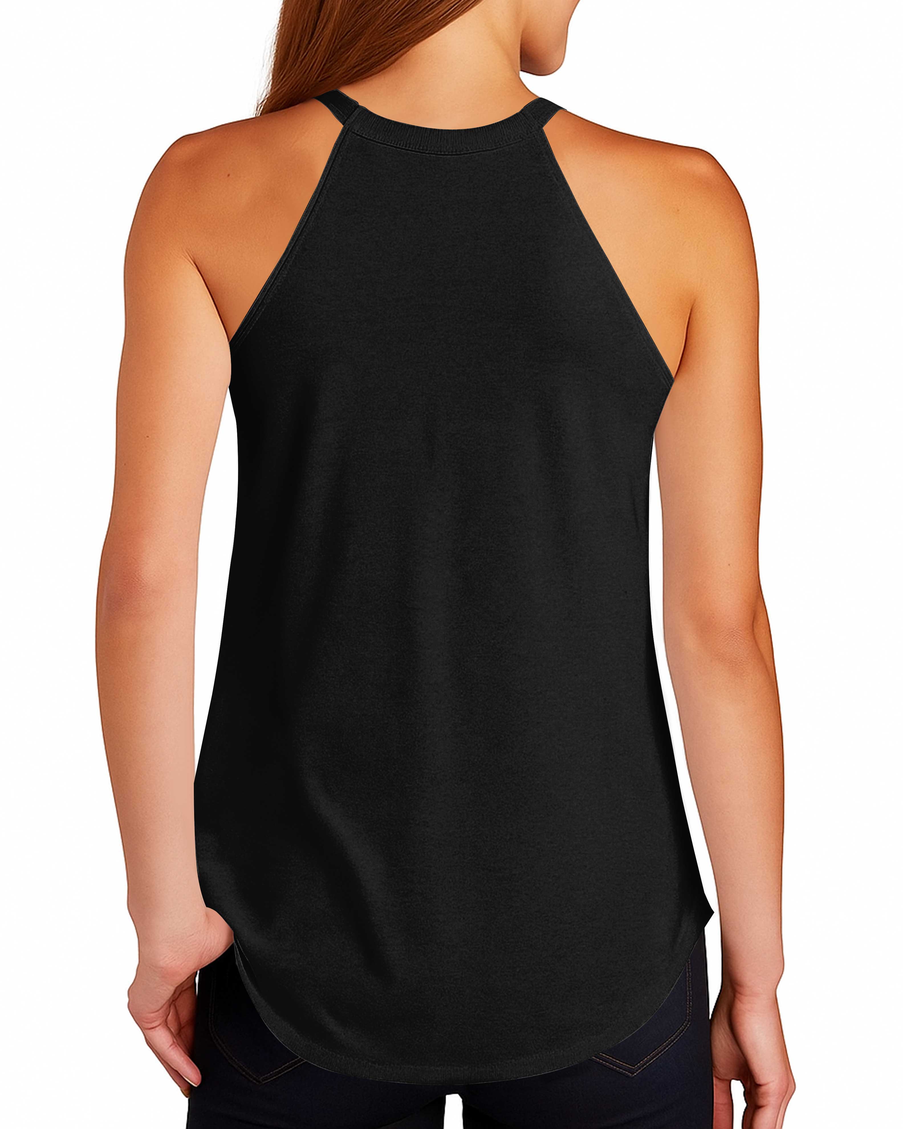 If God Brings You To It He Will Bring You Through It Breast Cancer Awareness Rocker Tank Top