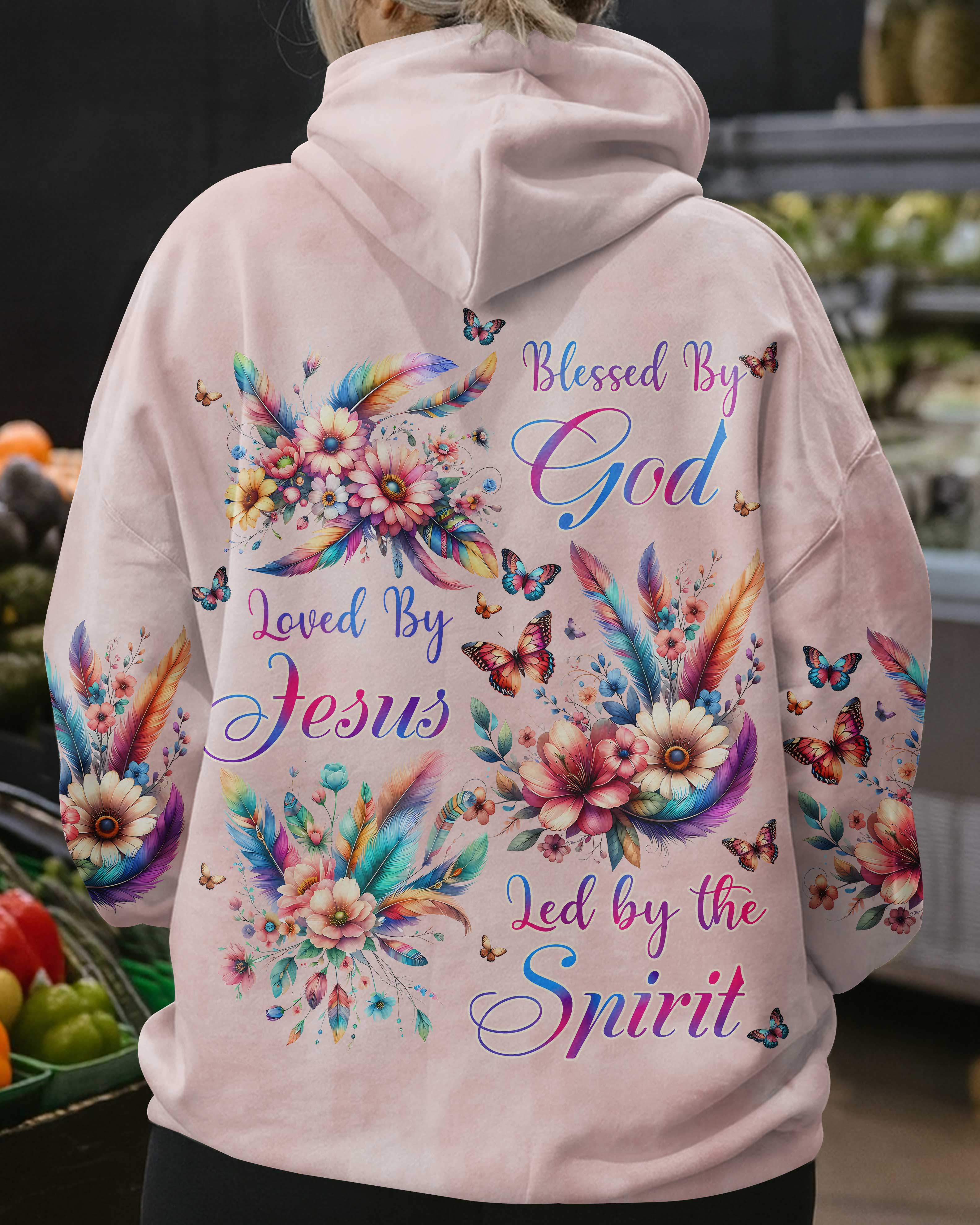 Blessed By God Loved By Jesus Led by the Spirit Shirts