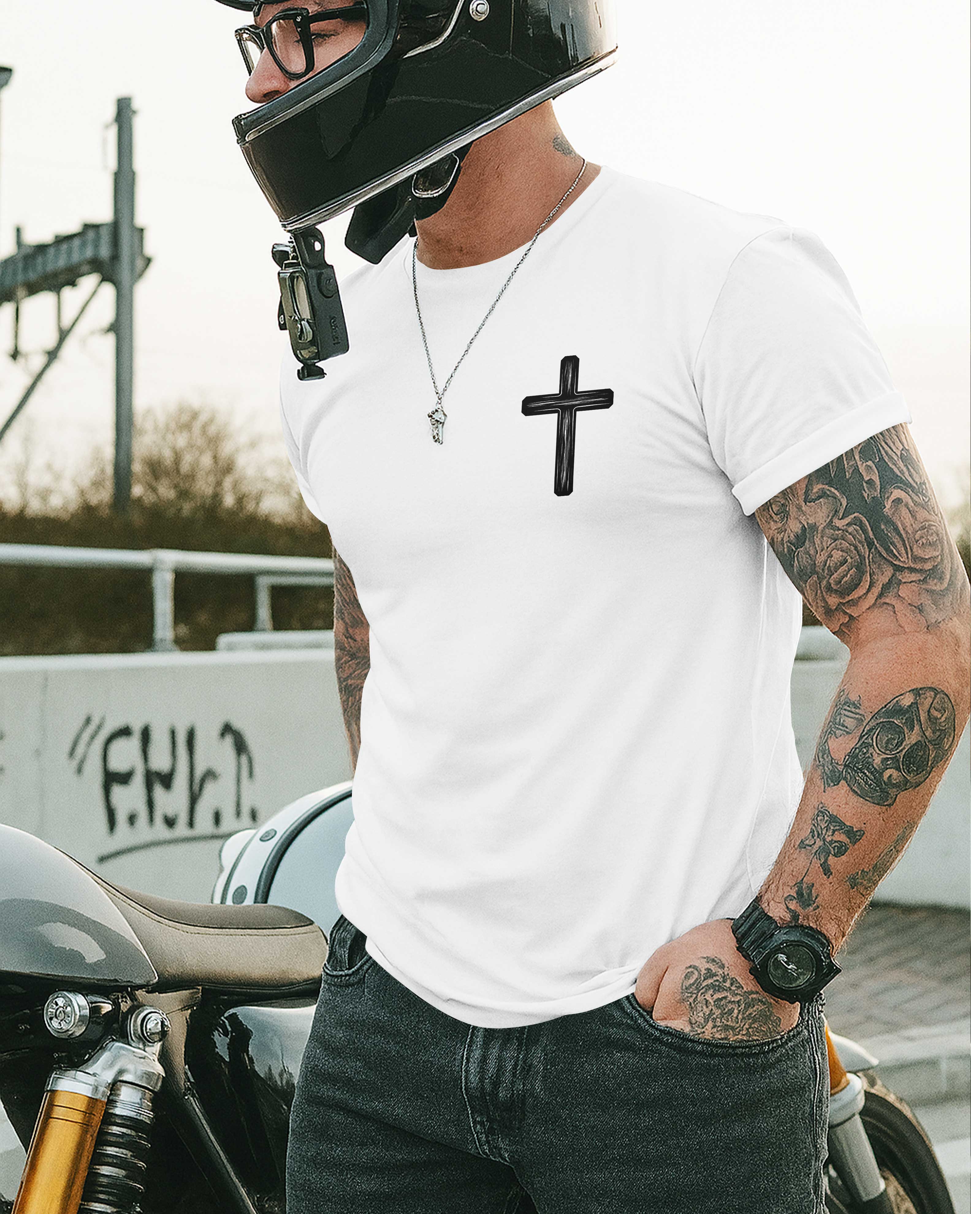 Blessed Are The Bikers Who Ride In His Name T-Shirt