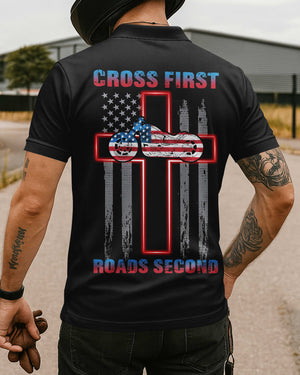 Cross First Roads Second All Over Print Polo