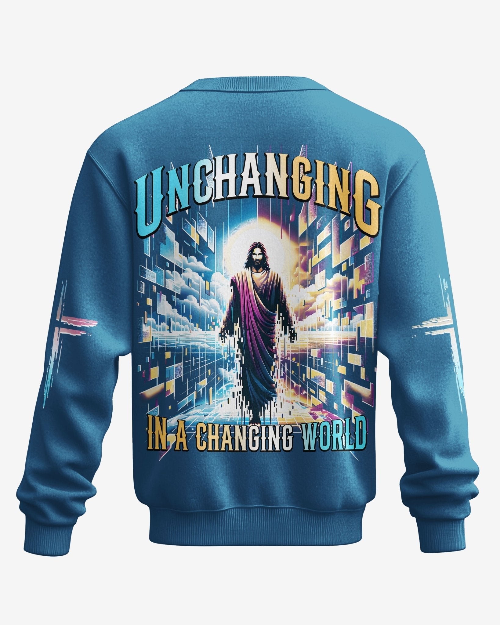 Unchanging In A Changing World All Over Print Sweater