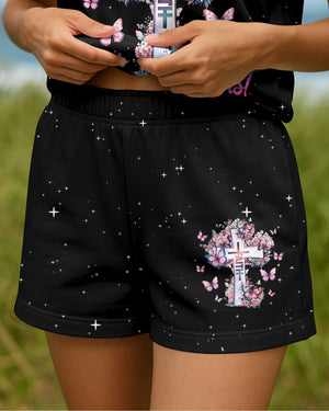 I Can Do All Things Through Christ All Over Print Summer Set