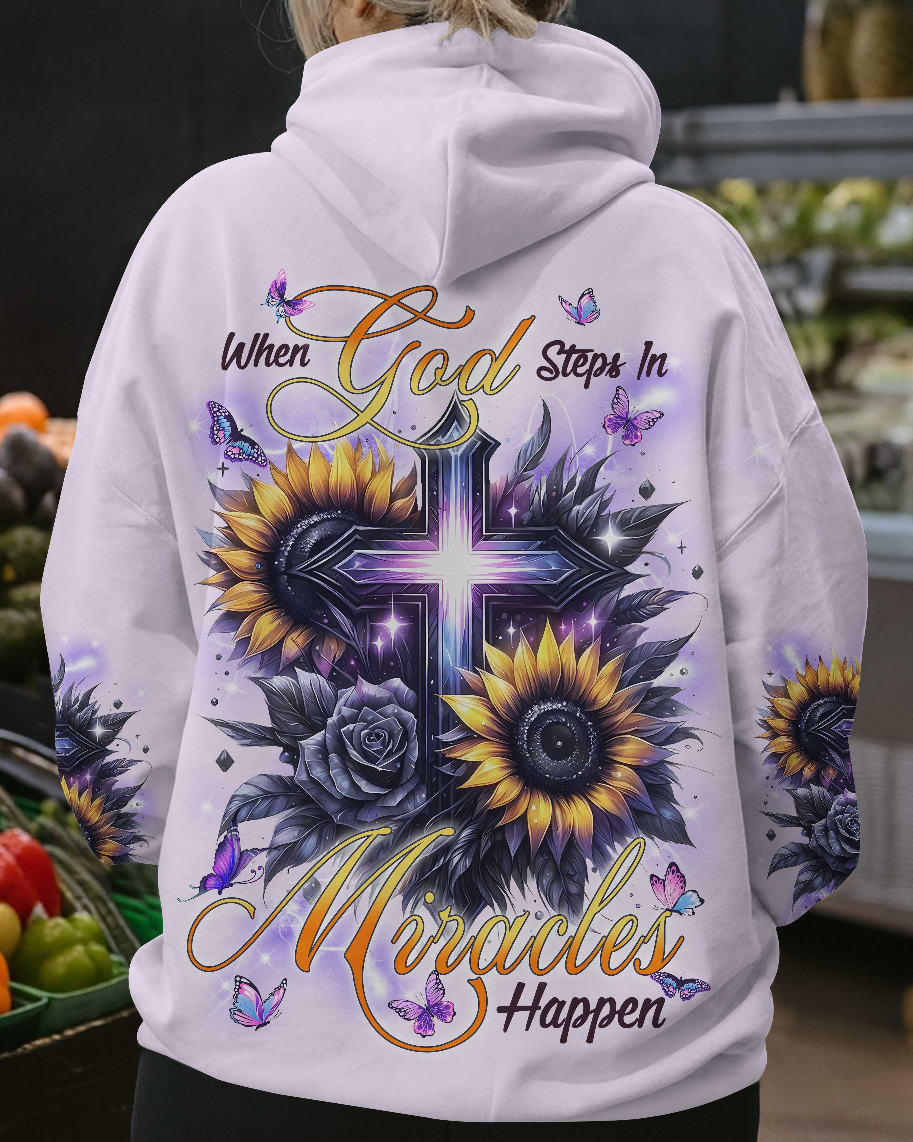 When God Steps In Miracles Happen Shirts