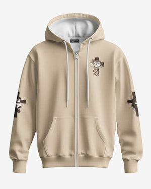 I Am His And He Is Mine All Over Print Zip Hoodie