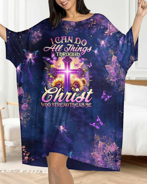 I Can Do All Things Through Christ All Over Print Sleep Tee