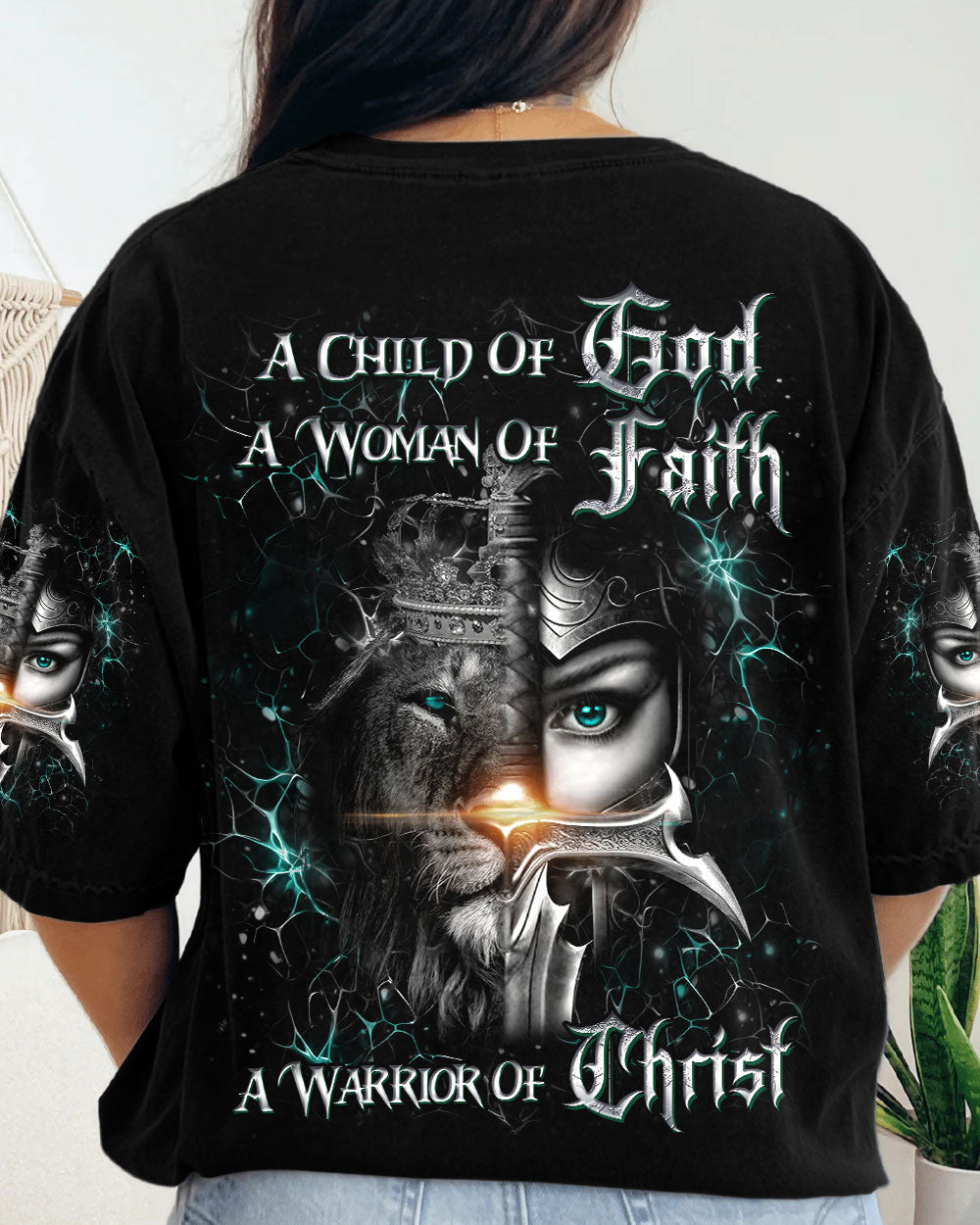 A Child Of God A Woman Of Faith Women's All Over Print Shirt - Yhdu0907243